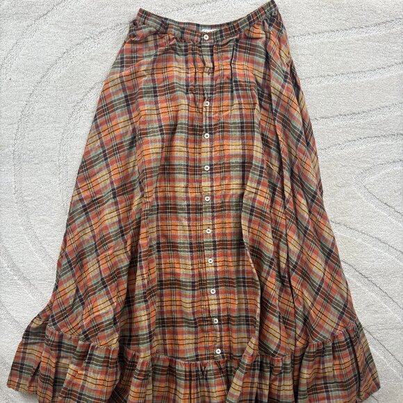 RARE! CP Shades X Free People Lily Cotton Maxi Skirt - Picture 1 of 6